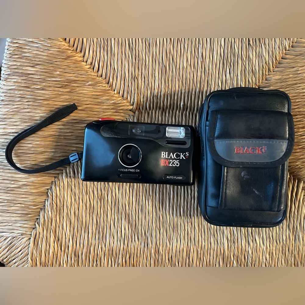 Vintage Blacks BX235 35mm Point & Shoot Film Camera with Case